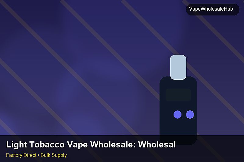 Light Tobacco Vape Wholesale — Light Tobacco Vape Wholesale: Wholesale Price | 2026 Edition photo 1